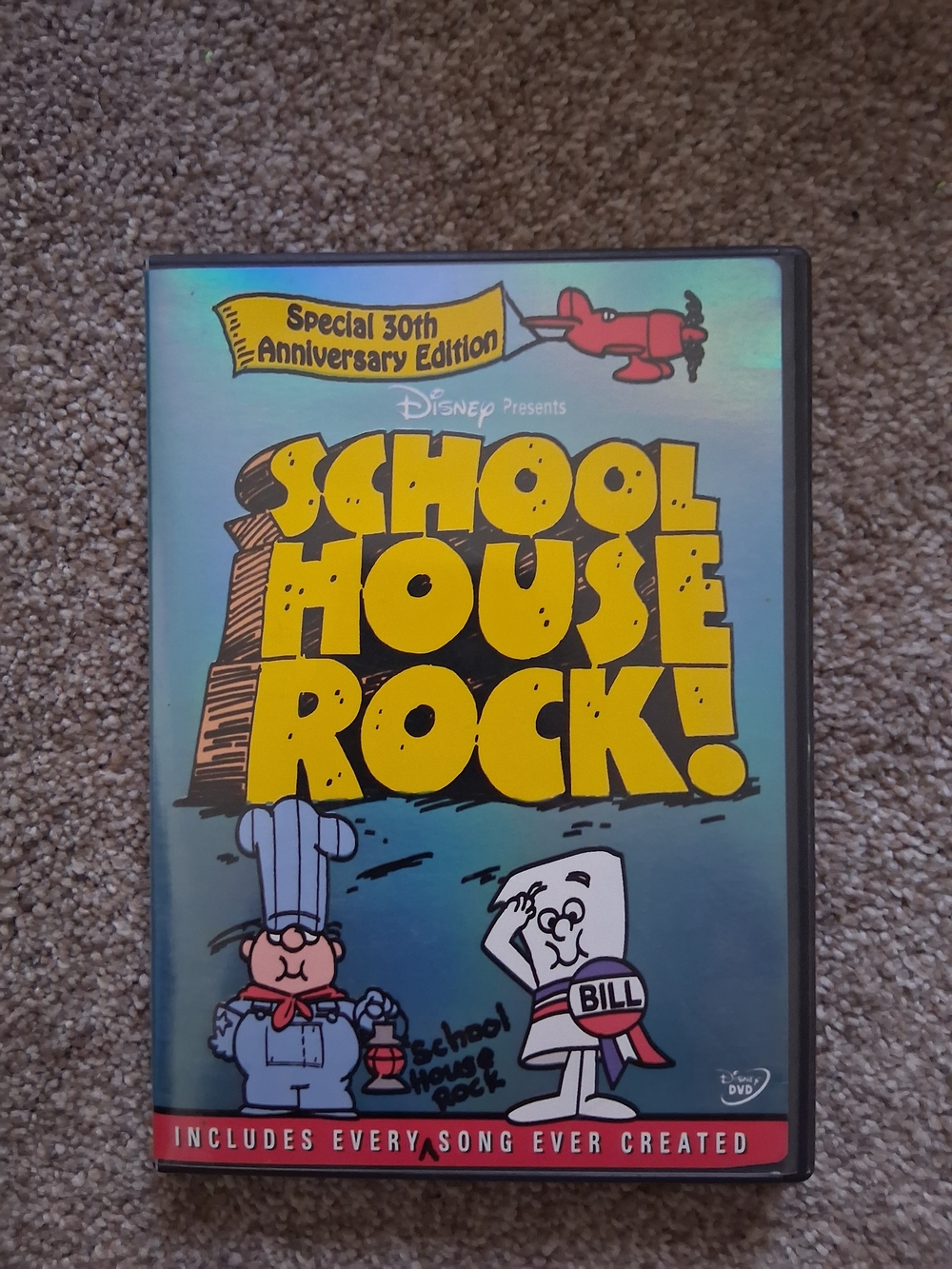 Disney School House Rock! Special 30th Anniversary Edition DVD - Yellow/Blue